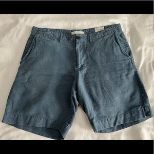 Billy Reid Wynn 8in Chino Shorts Blue Size 34